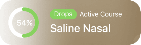 Saline nasal drops for baby